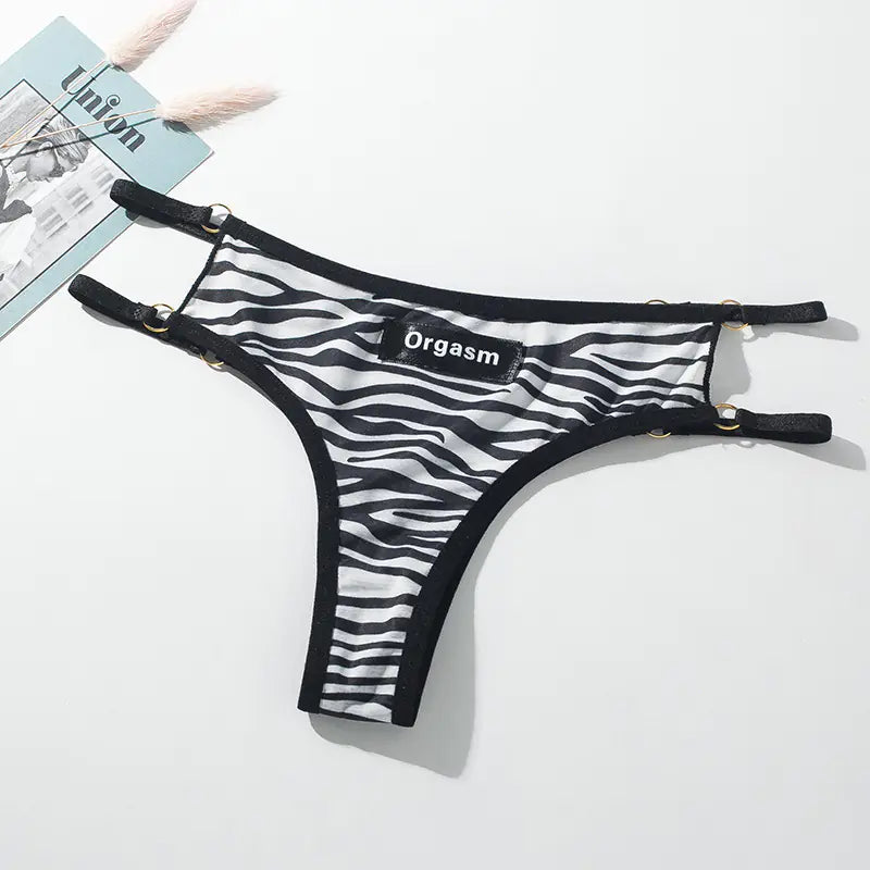 Seamless Women's T-Back Sports Thong with Cutouts