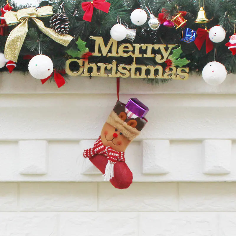 Christmas Stocking Gift Bag and Tree Decorations