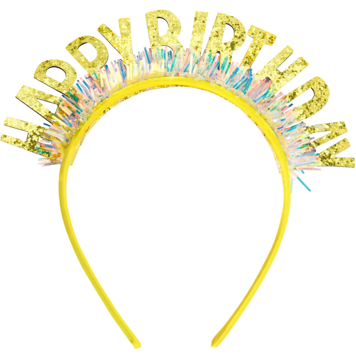 WantGor Birthday Crown Birthday Headband Happy Birthday Headband for Women Birthday Tiara Headpiece Happy Birthday Decorations Birthday Gifts Party Accessories (Gold Medium)