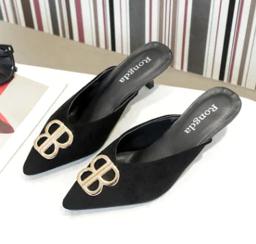 Versatile Pointed-Toe Stiletto Heels Sandals