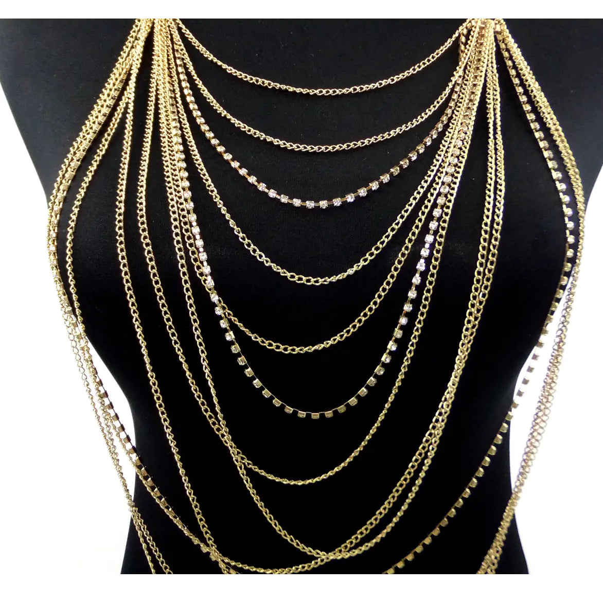 Fashionable European and American Tassel Diamond Body Chain