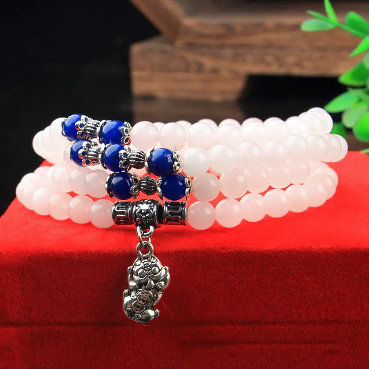 Women's Fashion Gold Jade Buddha Beads Bracelet