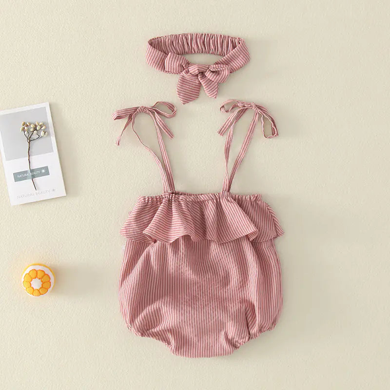Newborn Summer Baby Jumpsuit for Girls