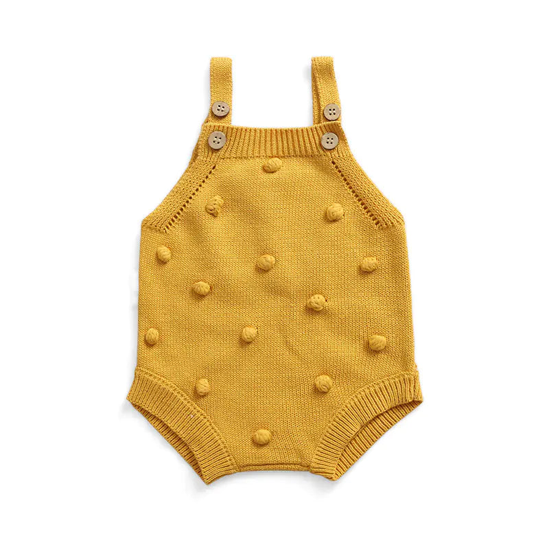 Knitted Acrylic Sweater Romper for Infants and Toddlers