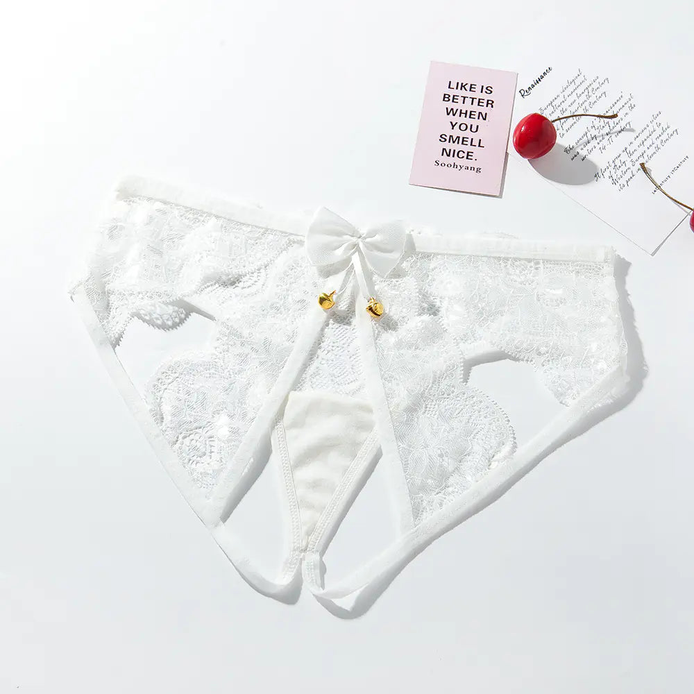 Lace Sexy Panties with Tempting Cutout Design (Plus Size)