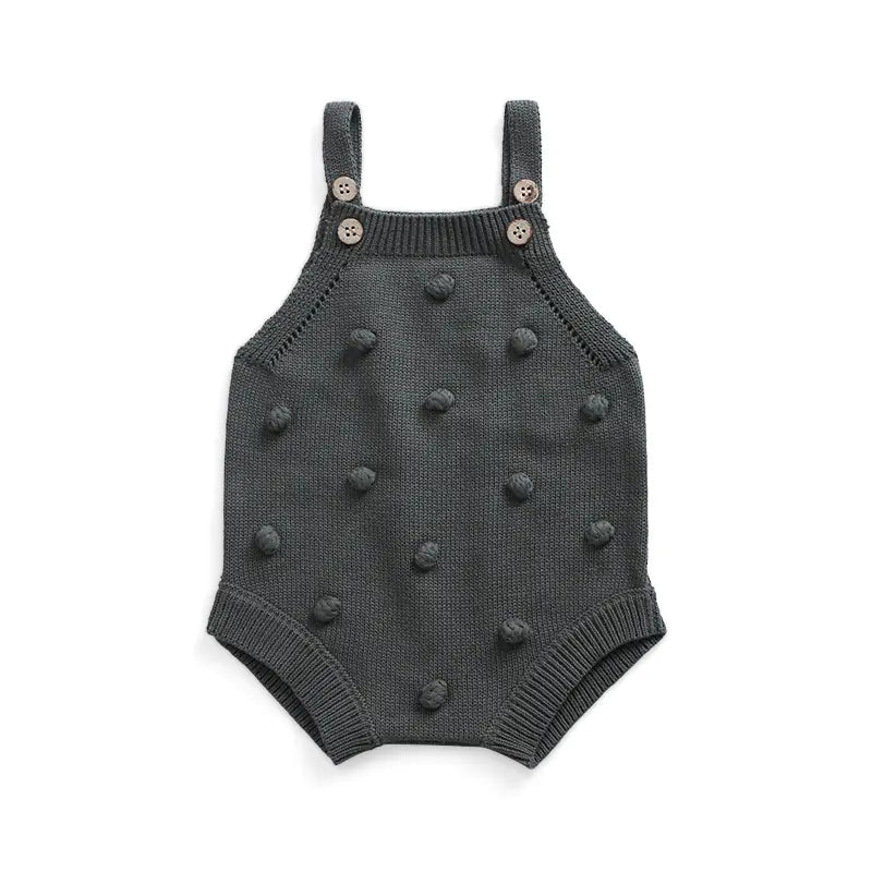 Knitted Acrylic Sweater Romper for Infants and Toddlers