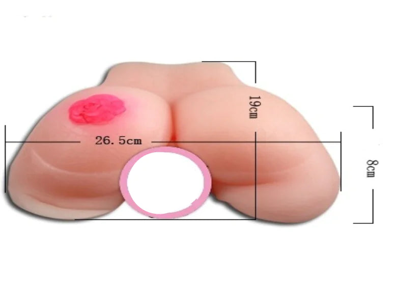 "Men's Silicone Doll with Big Butt and Masturbator"