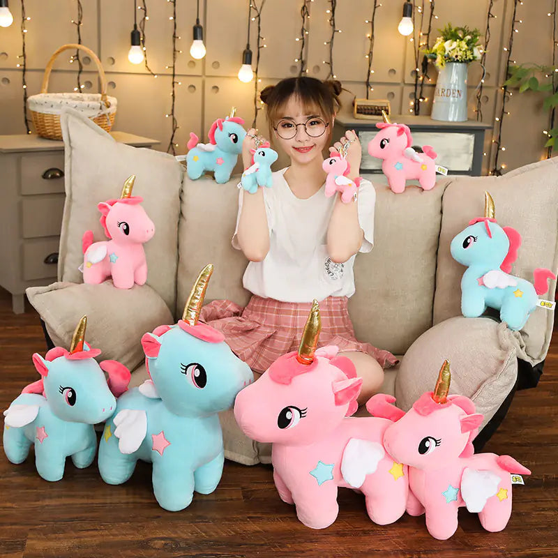 Unicorn Plush Toy for Girls - Soft Cuddle Pillow