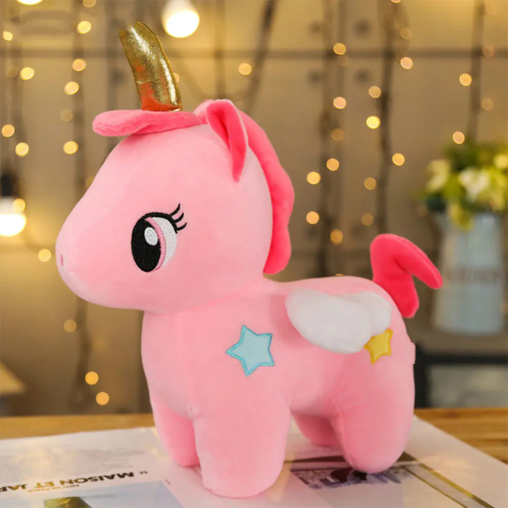 Unicorn Plush Toy for Girls - Soft Cuddle Pillow