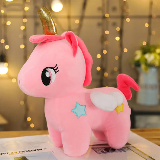 Unicorn Plush Toy for Girls - Soft Cuddle Pillow