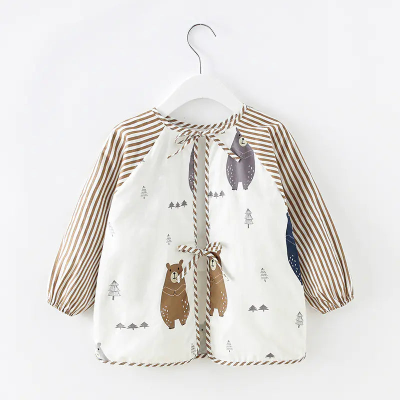 Children's Cotton Bib Apron for Spring/Summer Use