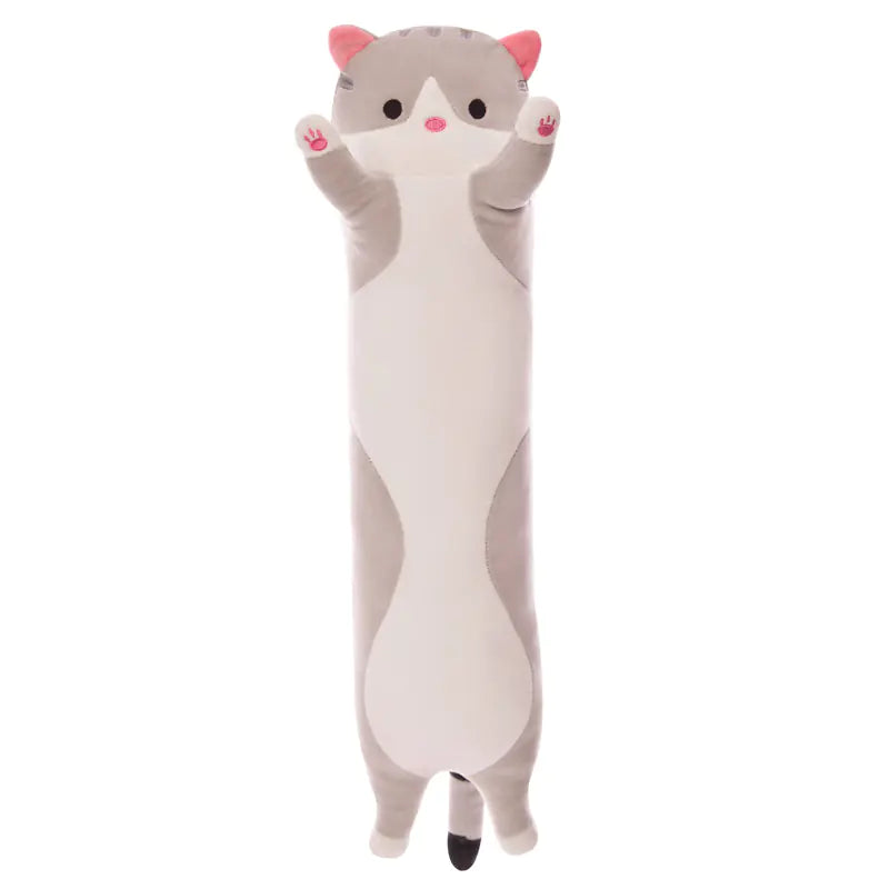 Long Cat Plush Pillow - Cartoon Cat Cuddle Toy