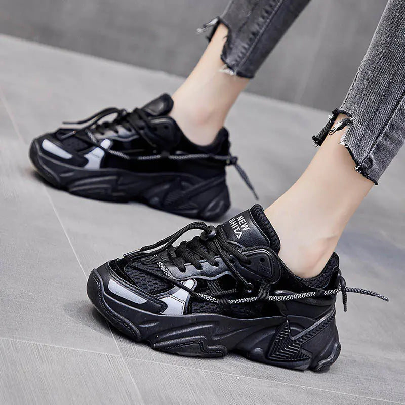 Trendy Breathable Casual Dad Sneakers for Women