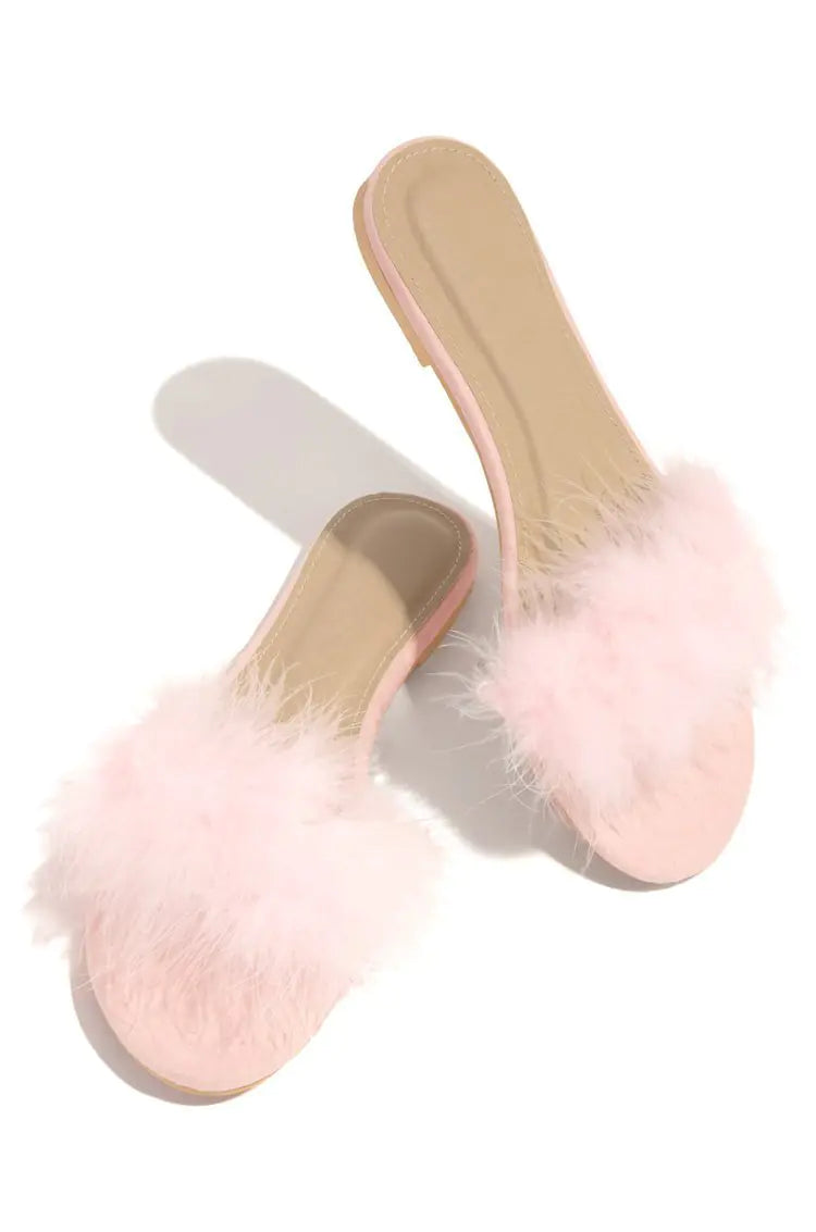 Plush Sandals and Slippers for Fashionable Ladies