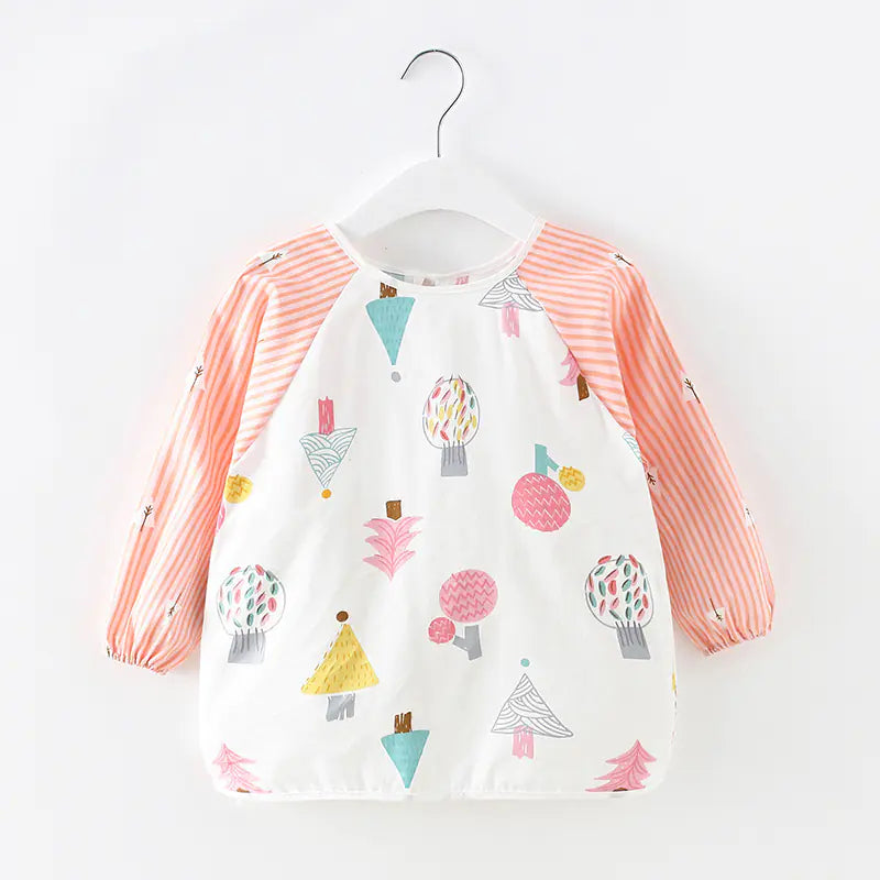 Children's Cotton Bib Apron for Spring/Summer Use