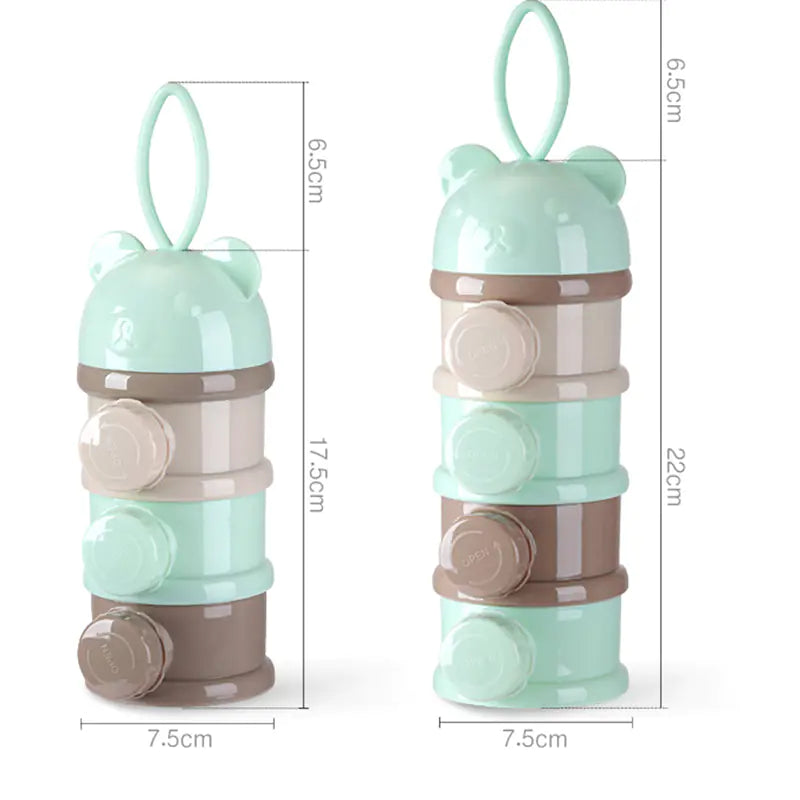 3/4 Layer Bear Style Portable Baby Food Storage Box