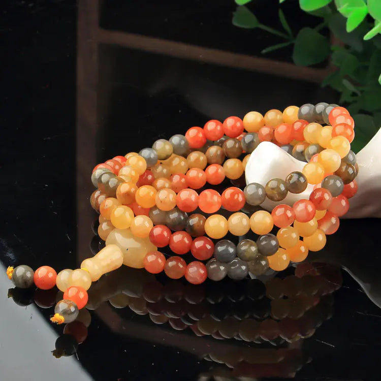 Women's Fashion Gold Jade Buddha Beads Bracelet