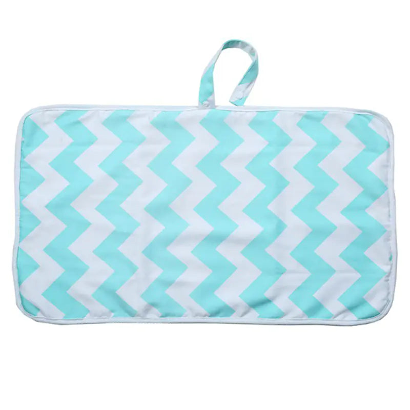 Washable Cotton Diaper Bag with Folding Changing Mat