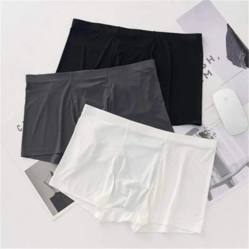 Comfortable and Breathable Men's Elastic Boxer Shorts