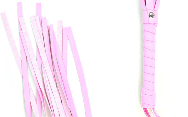 Pink Leather Whip for BDSM and Role Play (Adult Toy)