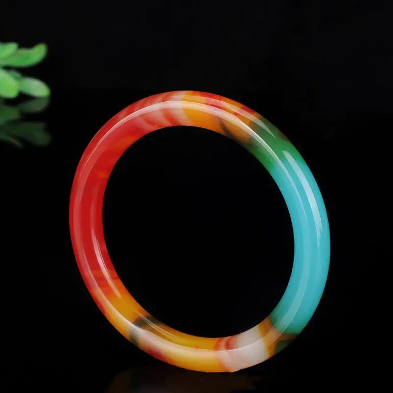 Women's Fashion Simple Seven-Color Jade Bracelet