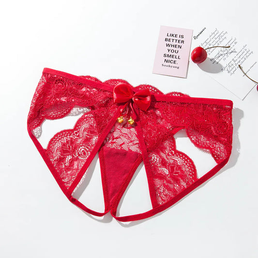 Lace Sexy Panties with Tempting Cutout Design (Plus Size)