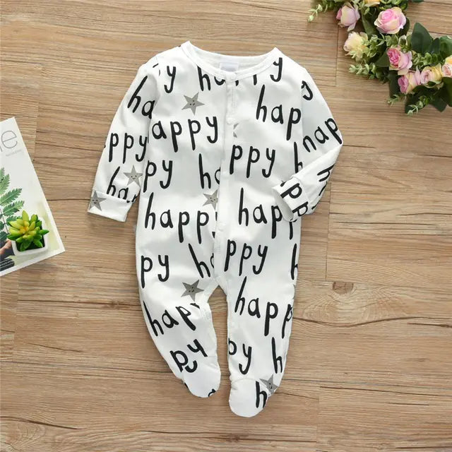 Newborn Baby Boys and Girls Romper Jumpsuit Outfit
