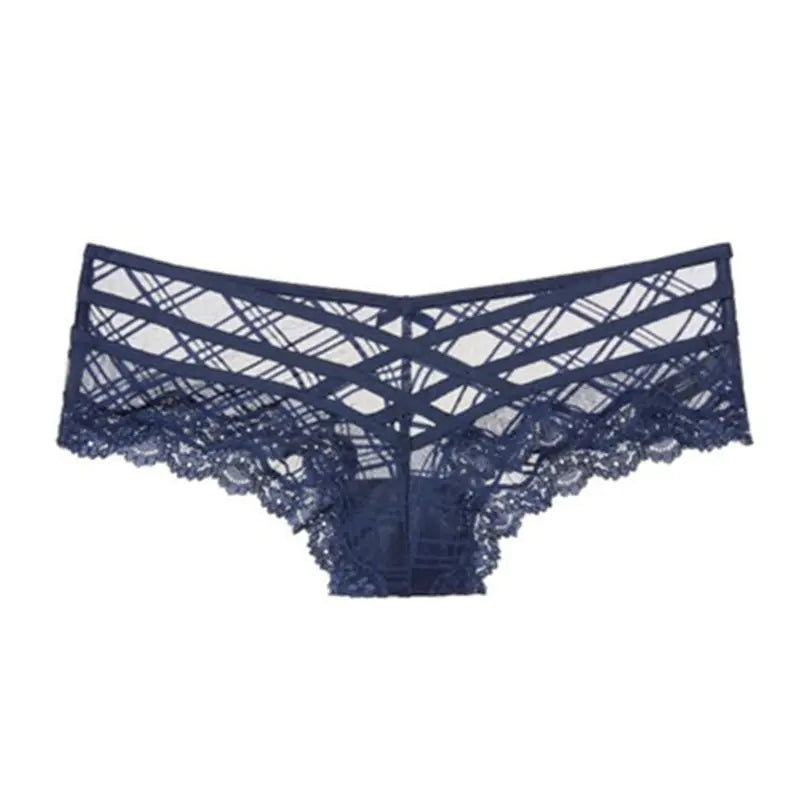 Fashion Lace Low Waist Women's Underwear - Plus Size