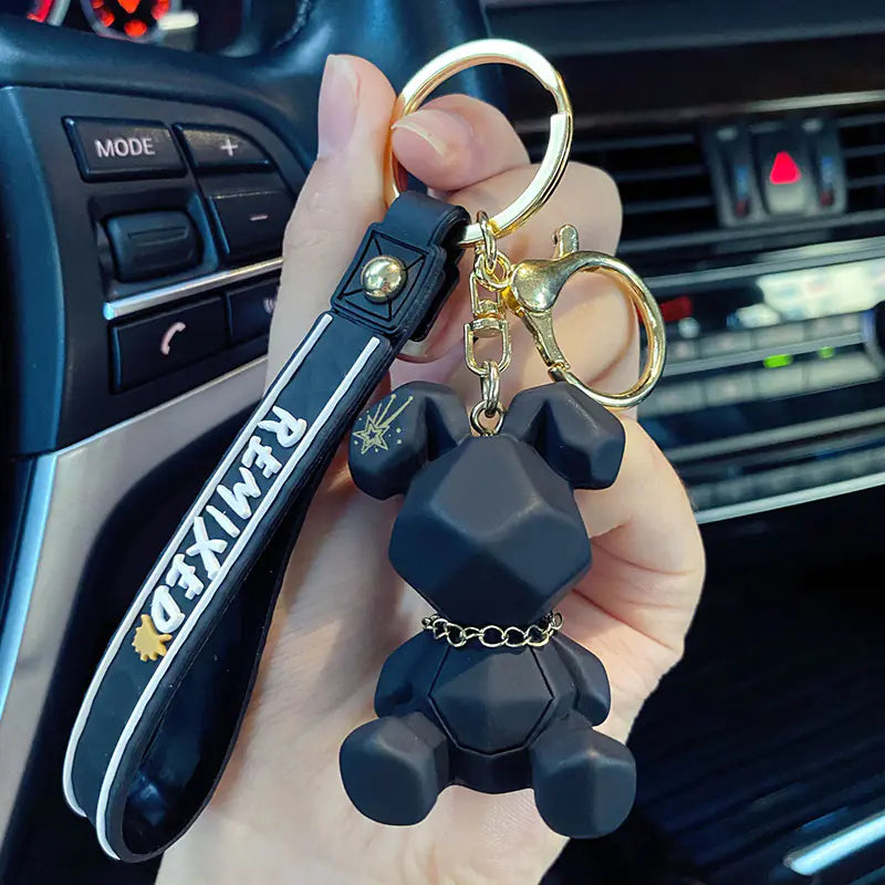 Punk Rabbit Keychain Couple Accessories for Bags