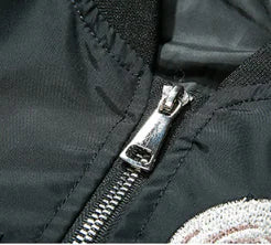 Embroidered Pilot Jacket and Baseball Jacket Combo