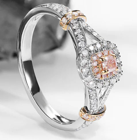 Diamond Ring with Inlaid Diamonds