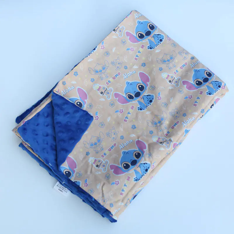 Thick Cartoon Baby Blanket for Warmth & Breathability