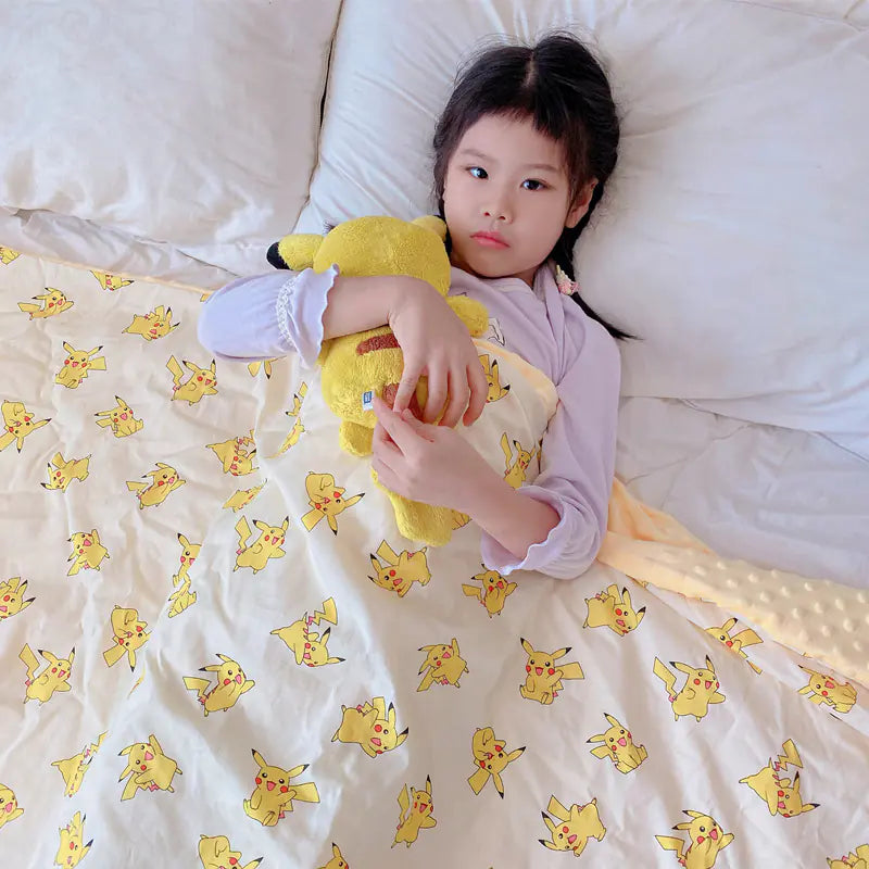 Thick Cartoon Baby Blanket for Warmth & Breathability