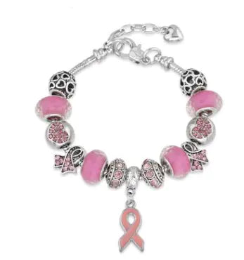 DIY Large Hole Bead Bracelet with Pendant Jewelry