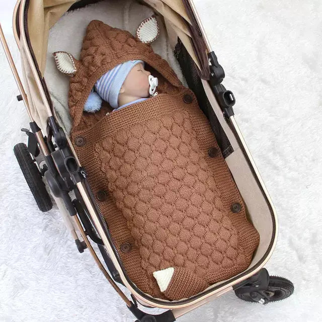 Newborn Baby Swaddle Sleeping Bag for Stroller Use