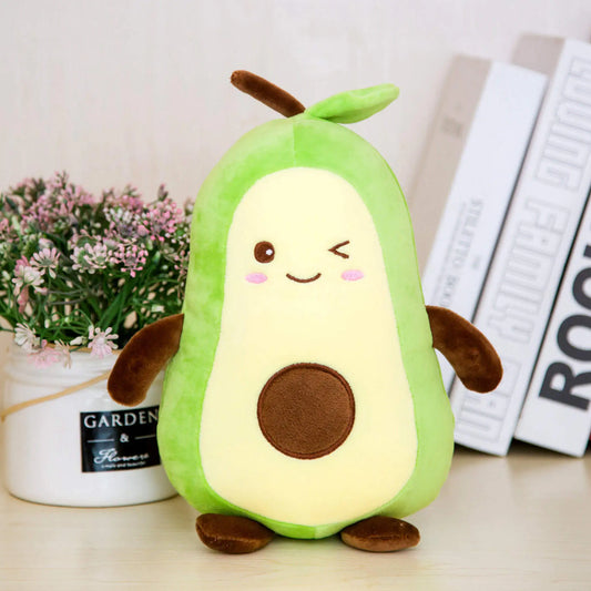Cute Avocado Plush Toy Doll for Bed - Large Pillow