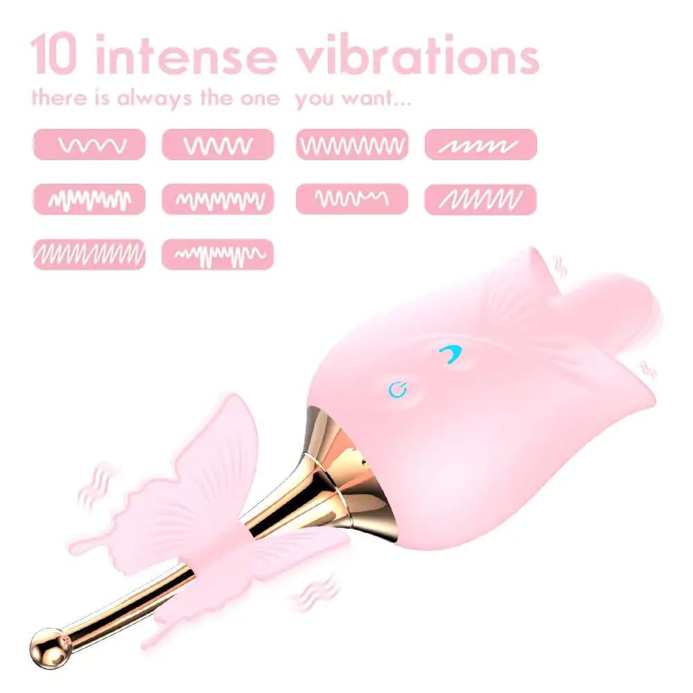 Rose's New Tongue Sucking Device with Vibrating Eggs