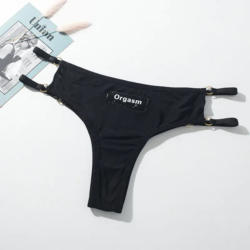 Seamless Women's T-Back Sports Thong with Cutouts