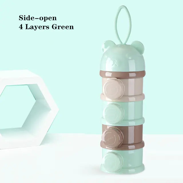 3/4 Layer Bear Style Portable Baby Food Storage Box