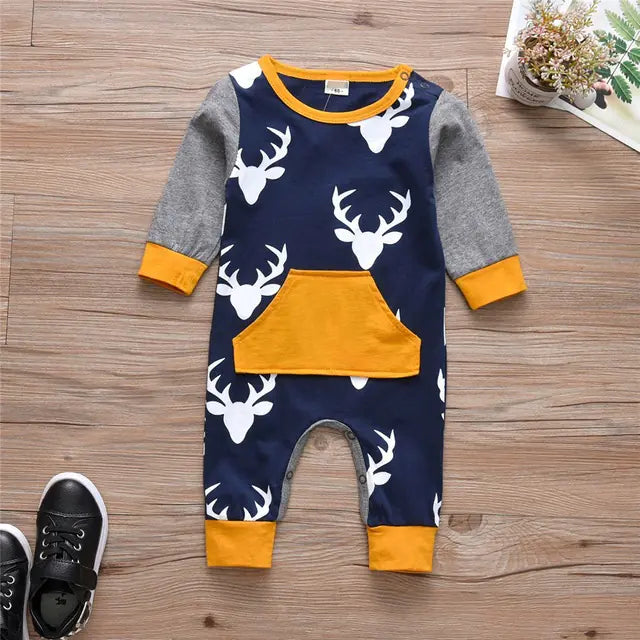 Newborn Baby Boys and Girls Romper Jumpsuit Outfit