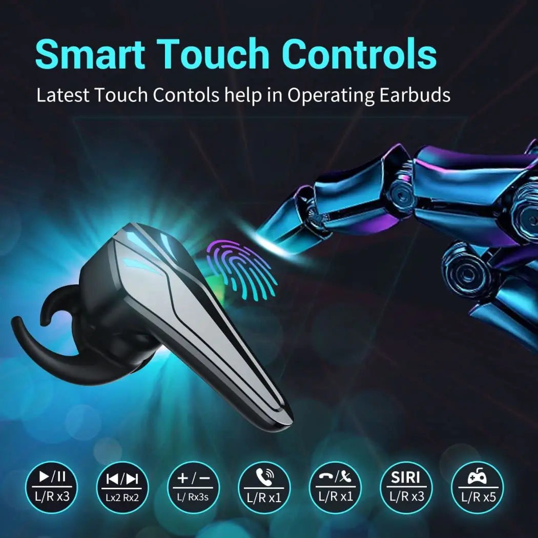 Gaming True Wireless Earbuds with Low Latency and IPX7