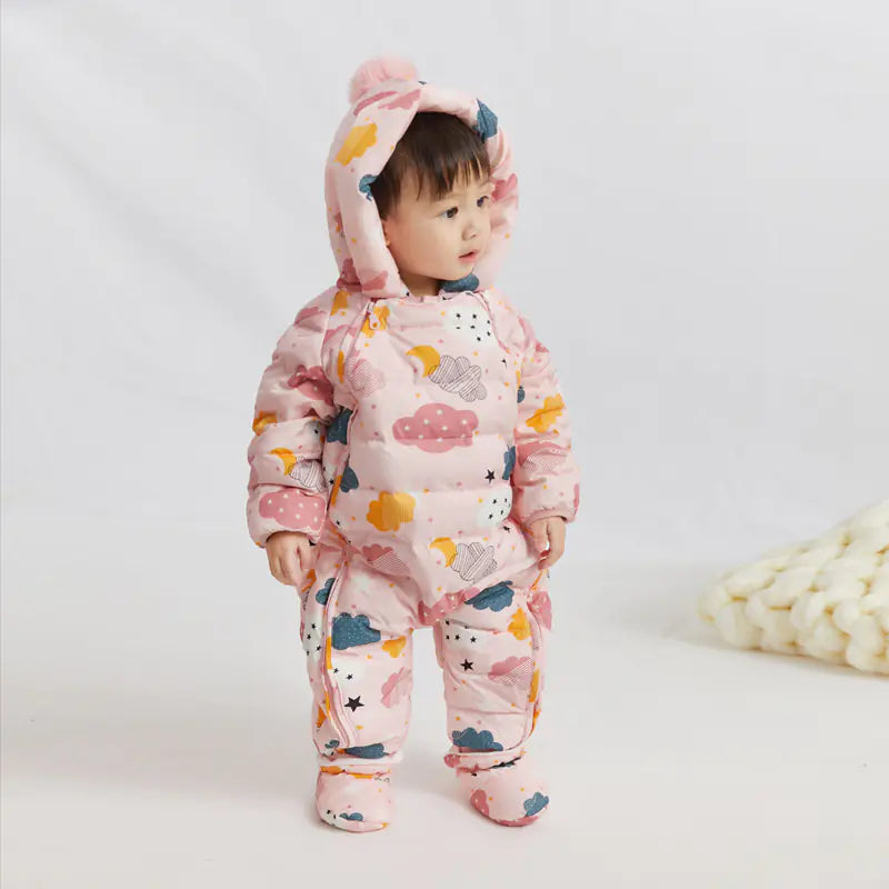 Baby Winter Down Jumpsuit for Boys and Girls