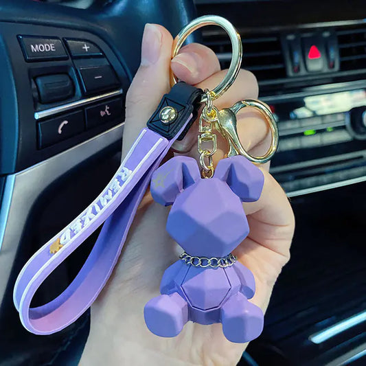 Punk Rabbit Keychain Couple Accessories for Bags