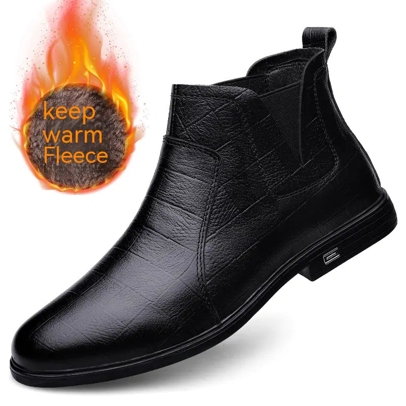 Leisure Leather Boots for Everyday Wear