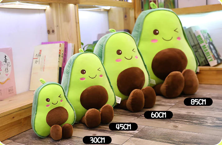 Cute Avocado Plush Toy Doll for Bed - Large Pillow