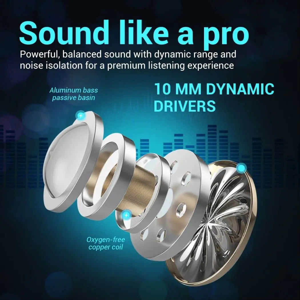 Gaming True Wireless Earbuds with Low Latency and IPX7