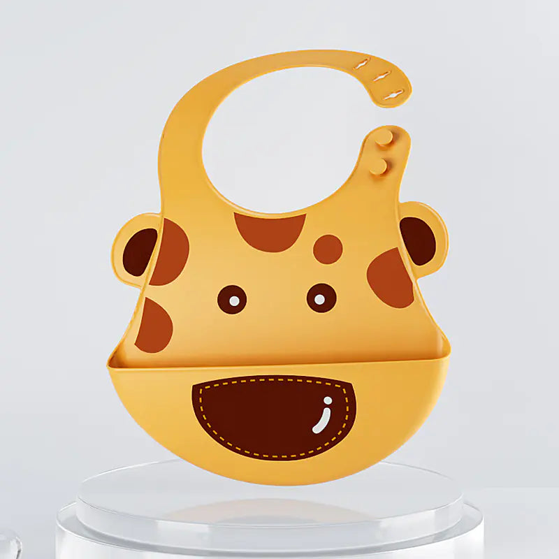 3D Waterproof Silicone Baby Bib - Soft & Large