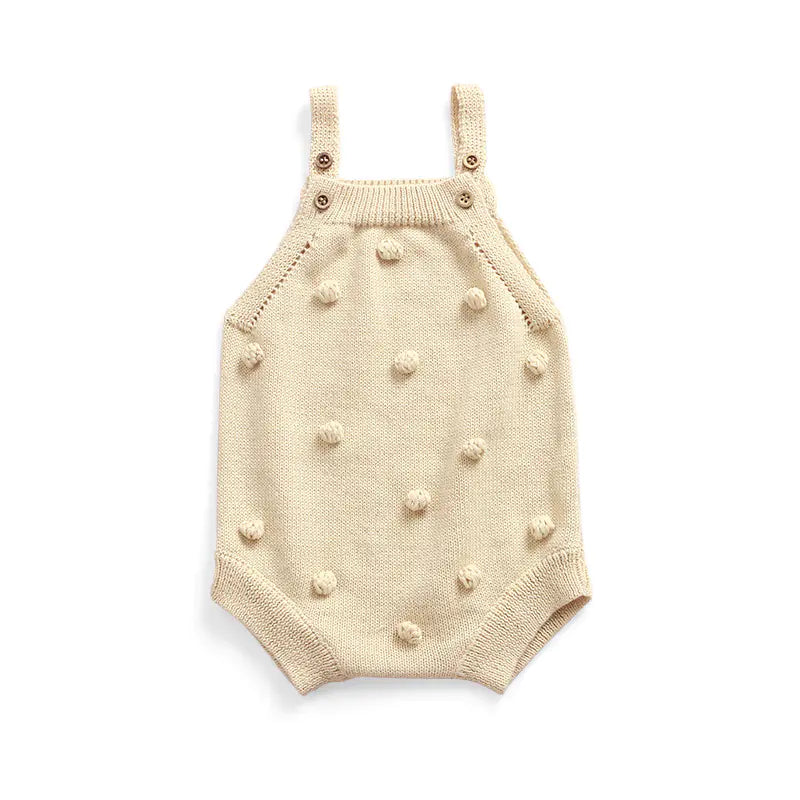 Knitted Acrylic Sweater Romper for Infants and Toddlers
