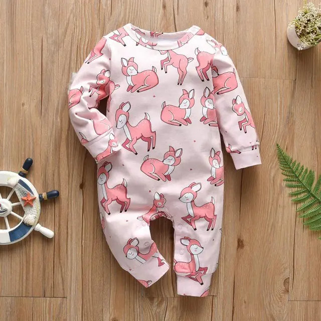Newborn Baby Boys and Girls Romper Jumpsuit Outfit