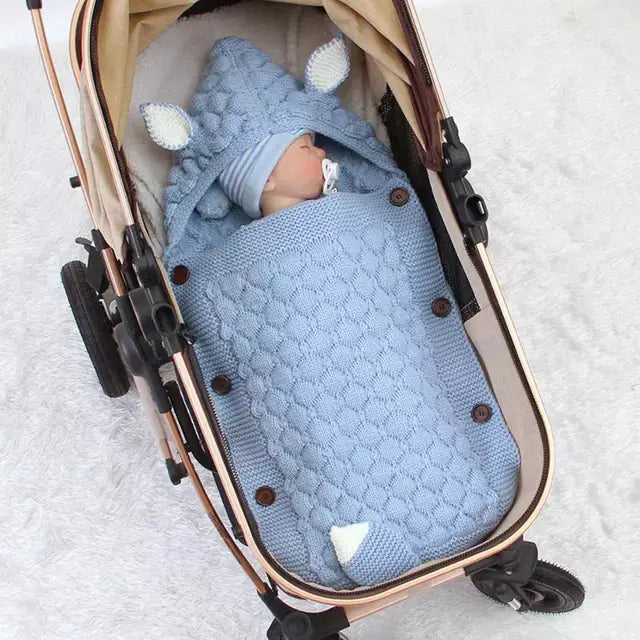 Newborn Baby Swaddle Sleeping Bag for Stroller Use